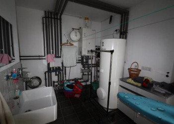 heating room with laundry
